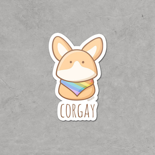 Corgay Sticker