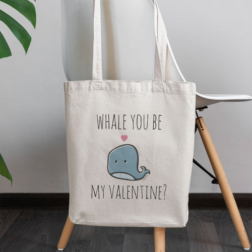 Whale You Be My Valentine? Tote Bag