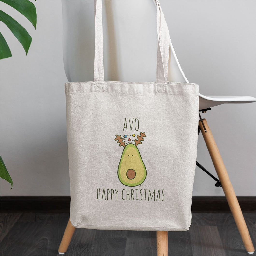 Avo Happy Christmas Tote Bag