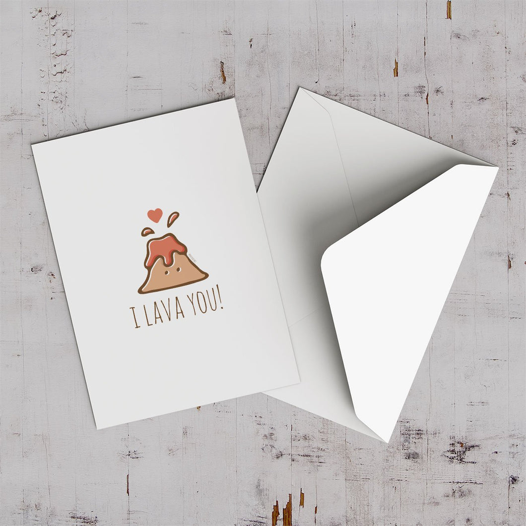 I Lava You Greeting Card