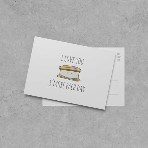 I Love You S'more Each Day Postcard
