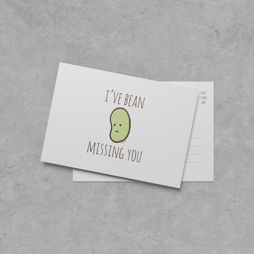 I've Bean Missing You Postcard