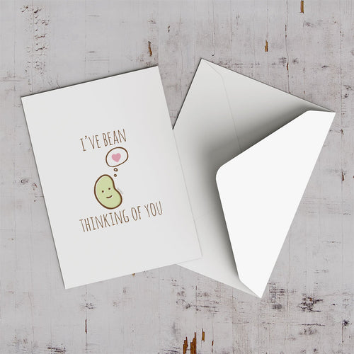 I've Bean Thinking Of You Greeting Card