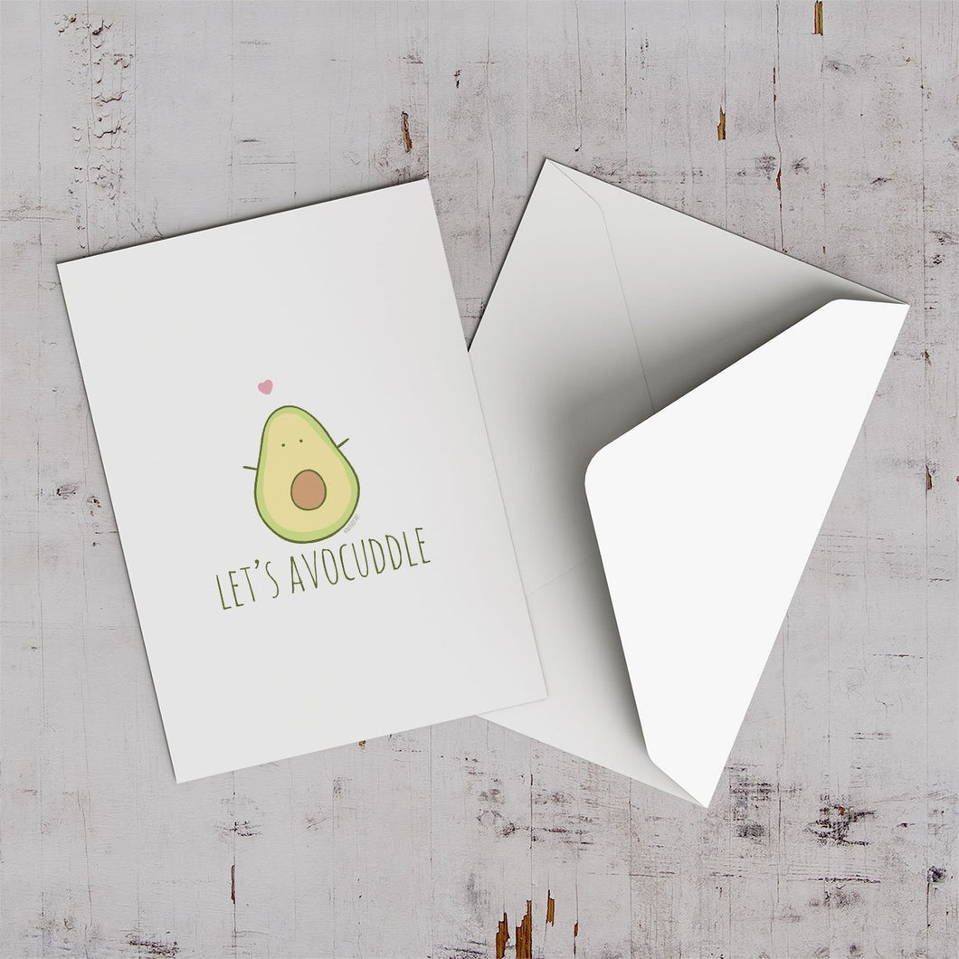 Let's Avocuddle Greeting Card