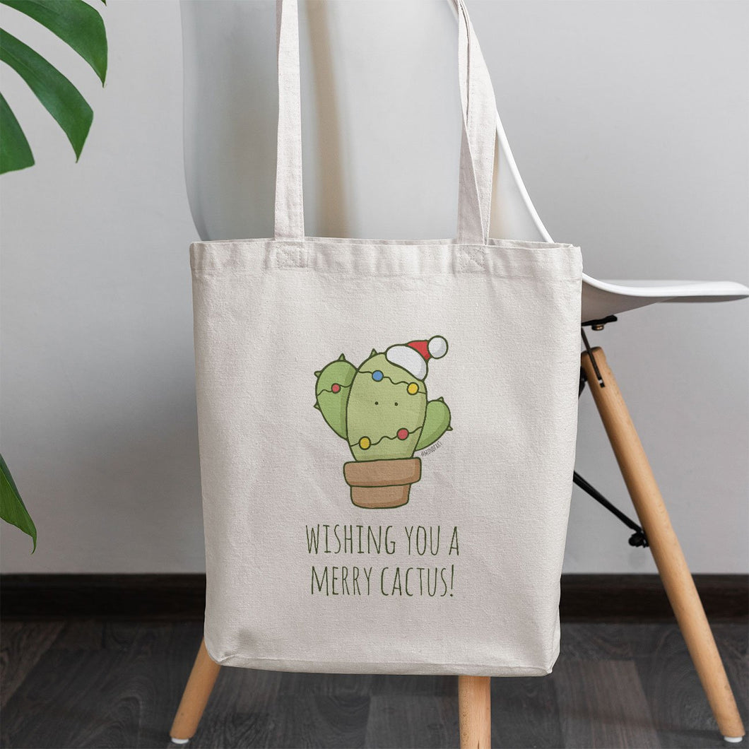 Wishing You a Merry Cactus! Tote Bag
