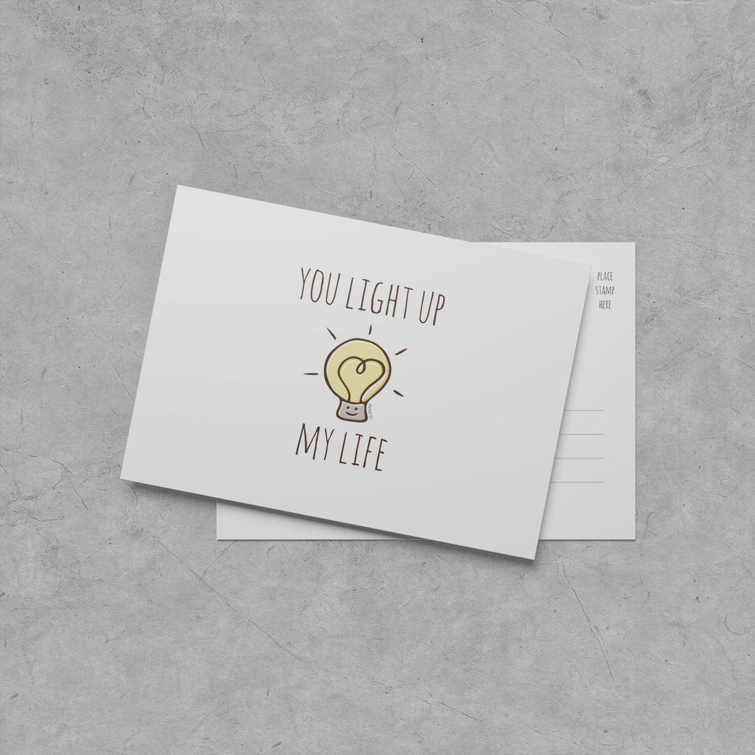 You Light Up My Life Postcard