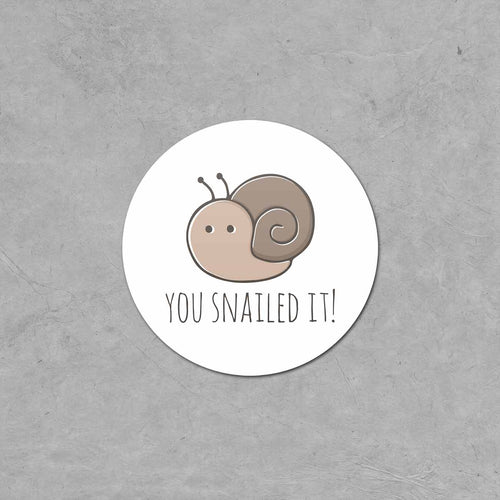You Snailed It! Sticker